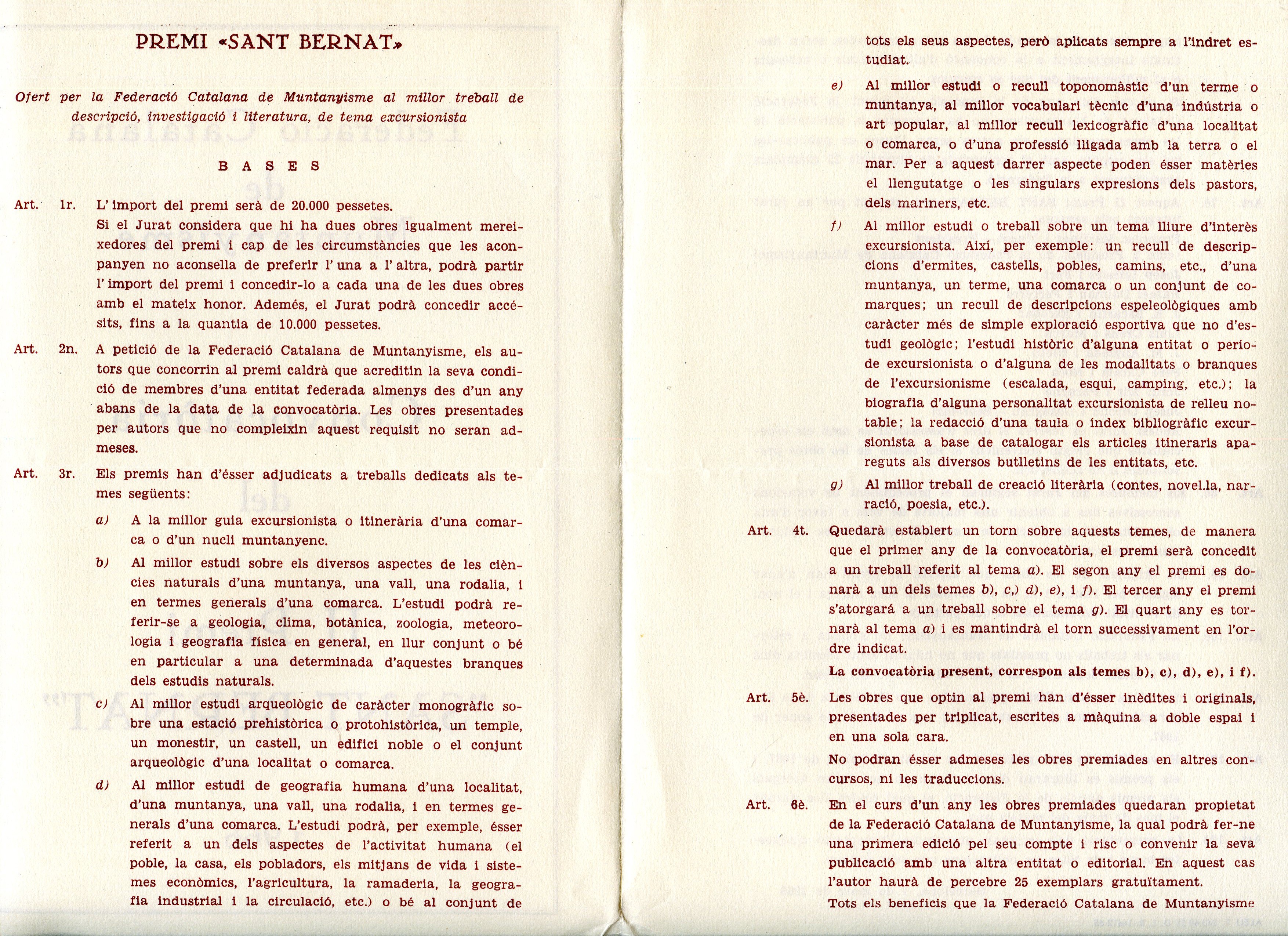 Convocatòria del II Premi "Sant Bernat" 1.966 - Miniatura 2